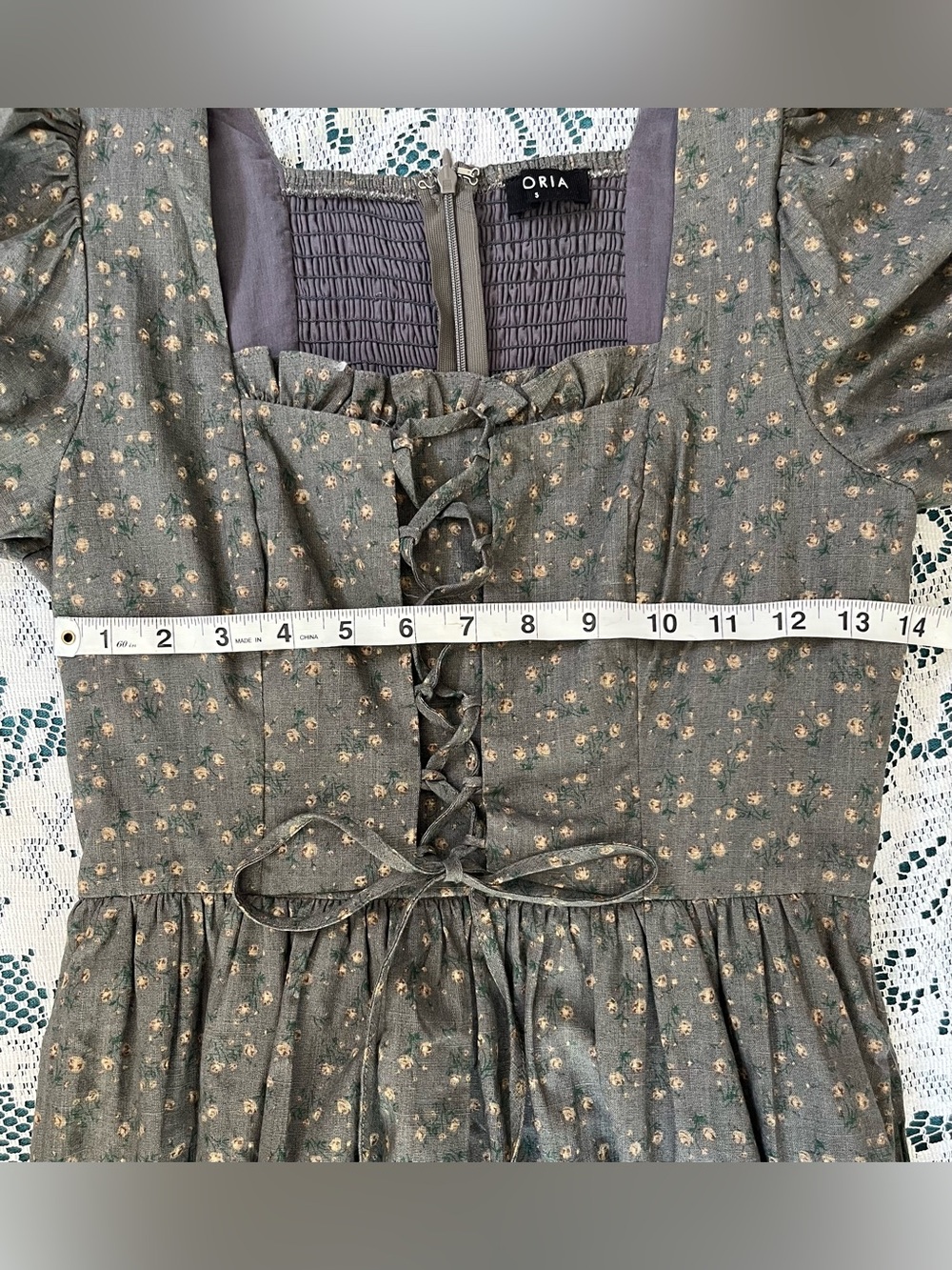 Storia Dahl Clothing Anya Dress Small, Floral, Cottage Core Dress - Picture 3 of 10